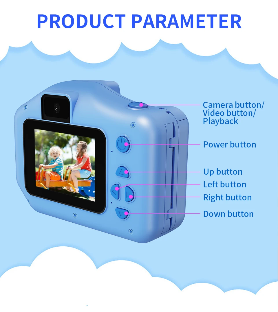 Children‘s Instant Printing Camera Kid Selfie Camera 10x Digital Zoom Kids Digital Photo Camera Video Boy's Birthday Gift Children‘s Instant Printing Camera Kid Selfie Camera 10x Digital Zoom Kids Digital Photo Camera Video Boy's Birthday Gift