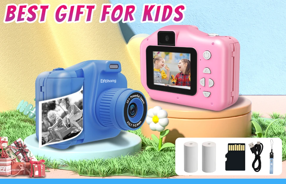 Children‘s Instant Printing Camera Kid Selfie Camera 10x Digital Zoom Kids Digital Photo Camera Video Boy's Birthday Gift Children‘s Instant Printing Camera Kid Selfie Camera 10x Digital Zoom Kids Digital Photo Camera Video Boy's Birthday Gift