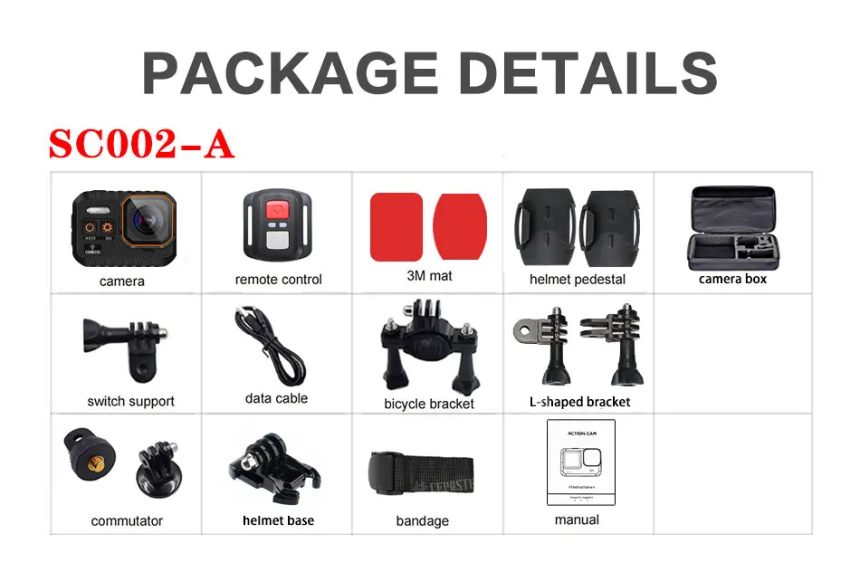 CERASTES Action Camera 4K60FPS With Remote Control Screen Waterproof Sport Camera drive recorder Sports Camera Helmet Action Cam