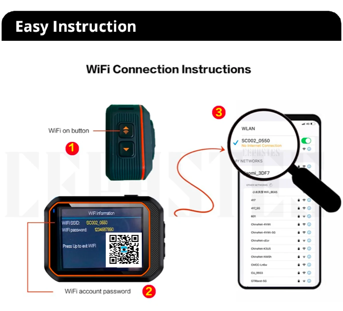 CERASTES Action Camera 4K60FPS With Remote Control Screen Waterproof Sport Camera drive recorder Sports Camera Helmet Action Cam