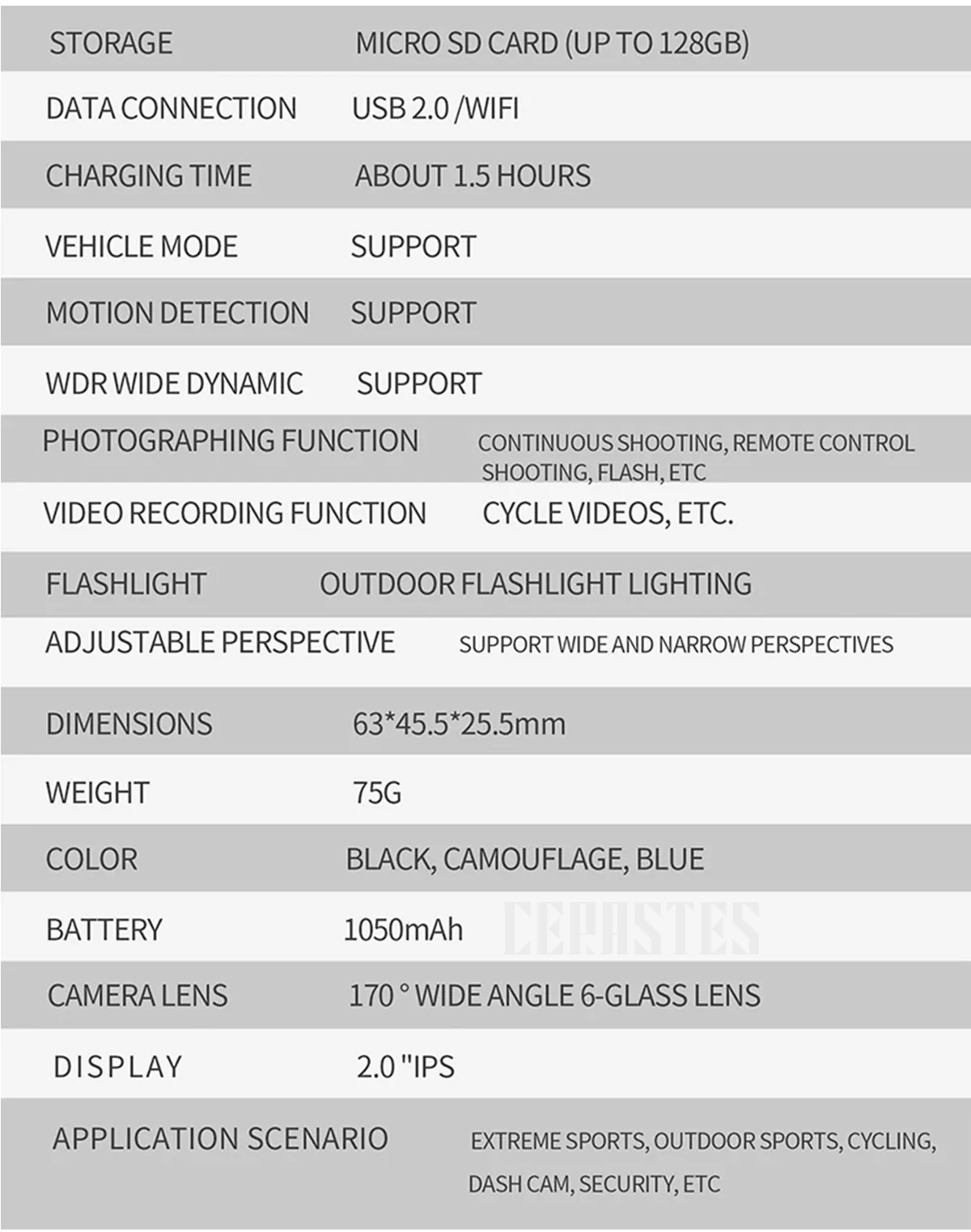 CERASTES Action Camera 4K60FPS With Remote Control Screen Waterproof Sport Camera drive recorder Sports Camera Helmet Action Cam