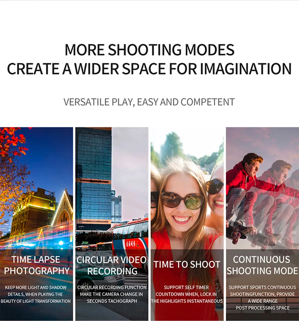 CERASTES Action Camera 4K60FPS With Remote Control Screen Waterproof Sport Camera drive recorder Sports Camera Helmet Action Cam