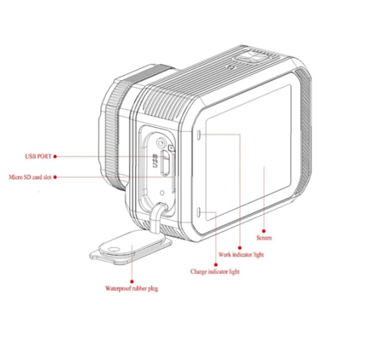 CERASTES Action Camera 4K60FPS With Remote Control Screen Waterproof Sport Camera drive recorder Sports Camera Helmet Action Cam