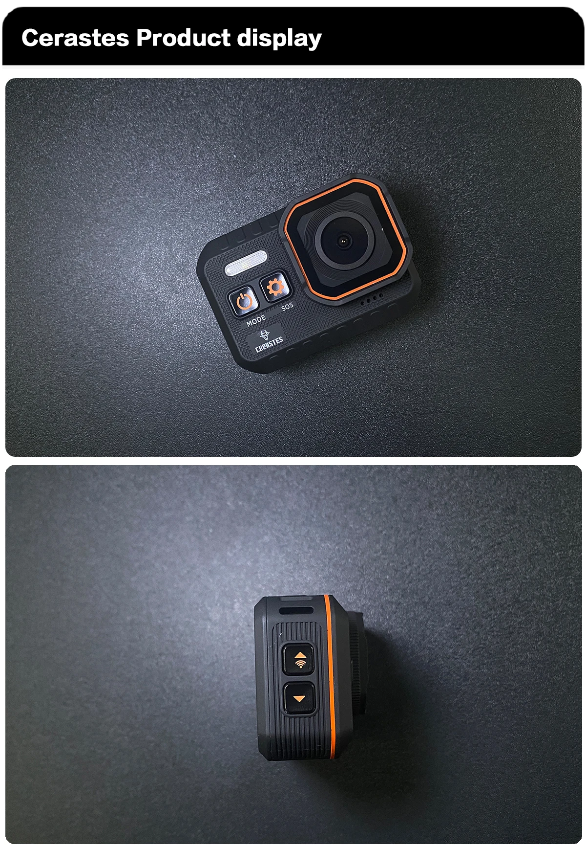 CERASTES Action Camera 4K60FPS With Remote Control Screen Waterproof Sport Camera drive recorder Sports Camera Helmet Action Cam