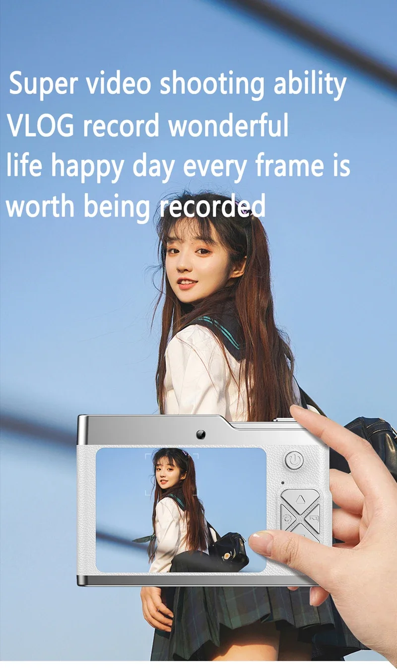 Xiaomi 6k Hd Digital Camera 6400W 2.4in Ips Display With Fill Light 8x Zoom Video Camera Student Ccd Portable Selfie Camera Xiaomi 6k Hd Digital Camera 6400W 2.4in Ips Display With Fill Light 8x Zoom Video Camera Student Ccd Portable Selfie Camera