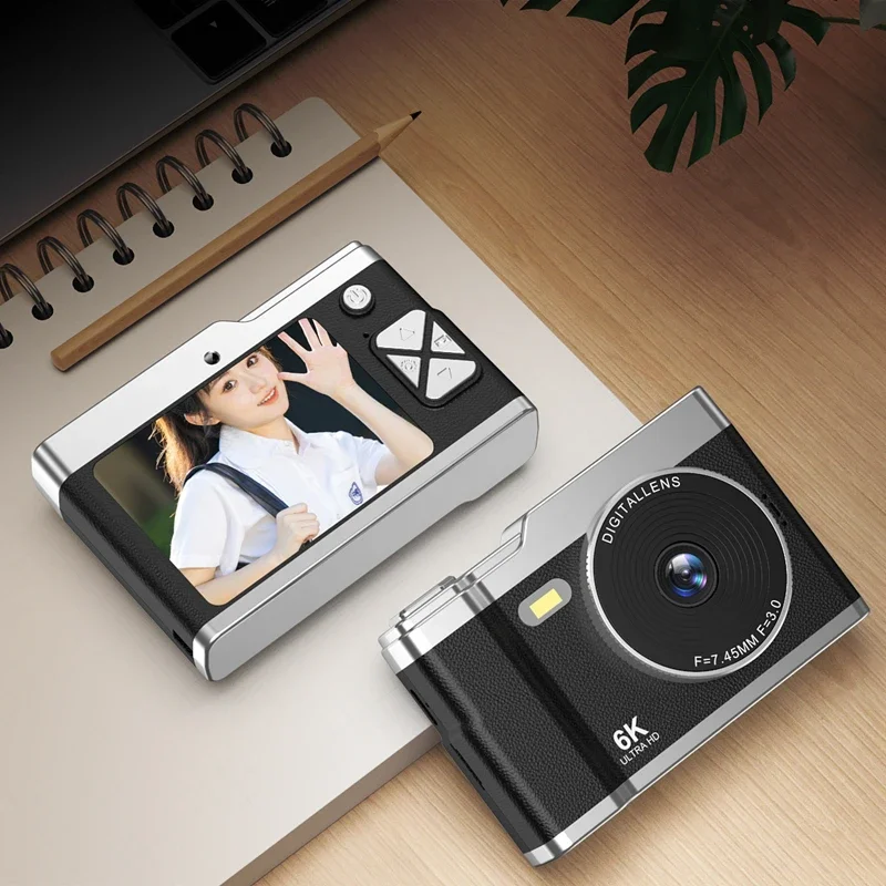 Xiaomi 6k Hd Digital Camera 6400W 2.4in Ips Display With Fill Light 8x Zoom Video Camera Student Ccd Portable Selfie Camera Xiaomi 6k Hd Digital Camera 6400W 2.4in Ips Display With Fill Light 8x Zoom Video Camera Student Ccd Portable Selfie Camera