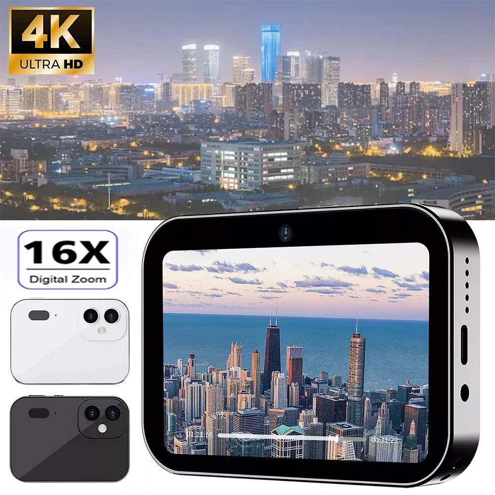 64GB D6 Digital Camera 4K HD Camera Recorder Music Player Touch Control Screen Vlogging Camera Night Vision 64MP Camcorder 64GB D6 Digital Camera 4K HD Camera Recorder Music Player Touch Control Screen Vlogging Camera Night Vision 64MP Camcorder