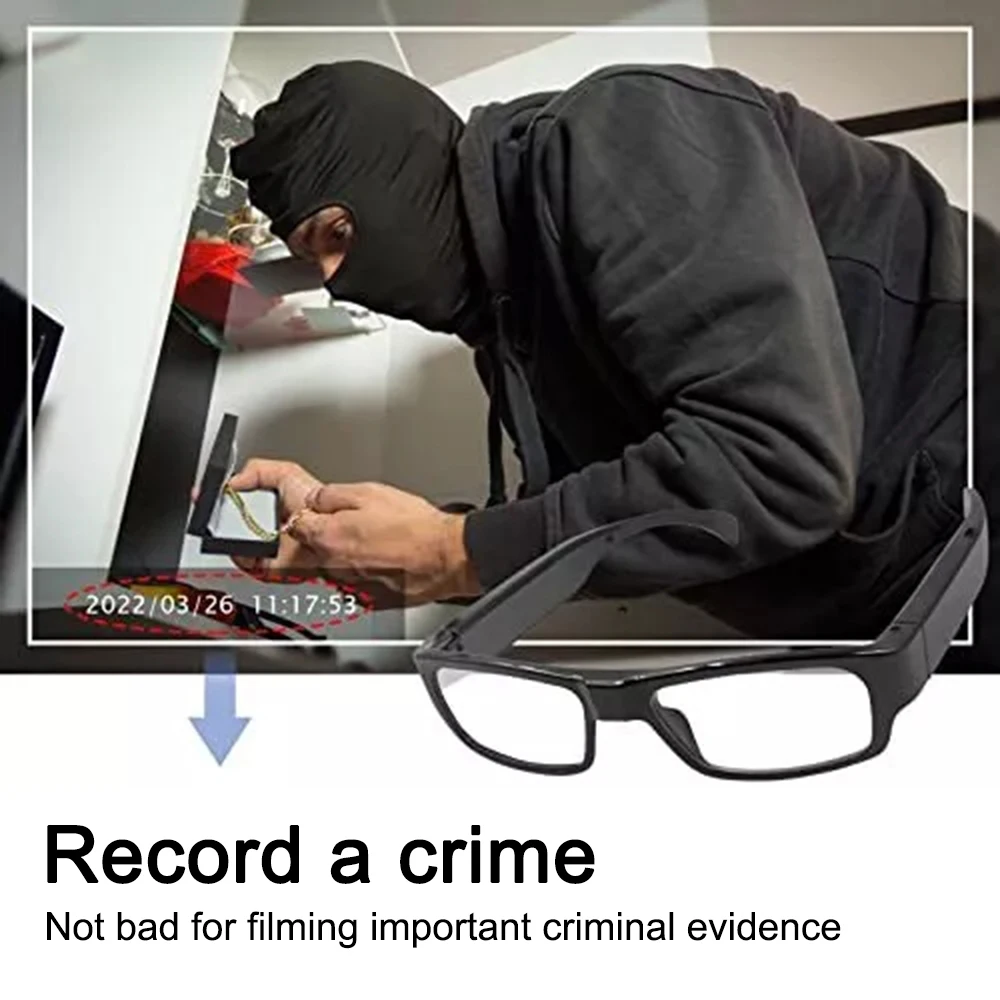 Intelligent Video Glasses, Equipped with Ultra-High Definition 4K Mini Camera, Capable of Recording Videos and Playing Music Intelligent Video Glasses, Equipped with Ultra-High Definition 4K Mini Camera, Capable of Recording Videos and Playing Music