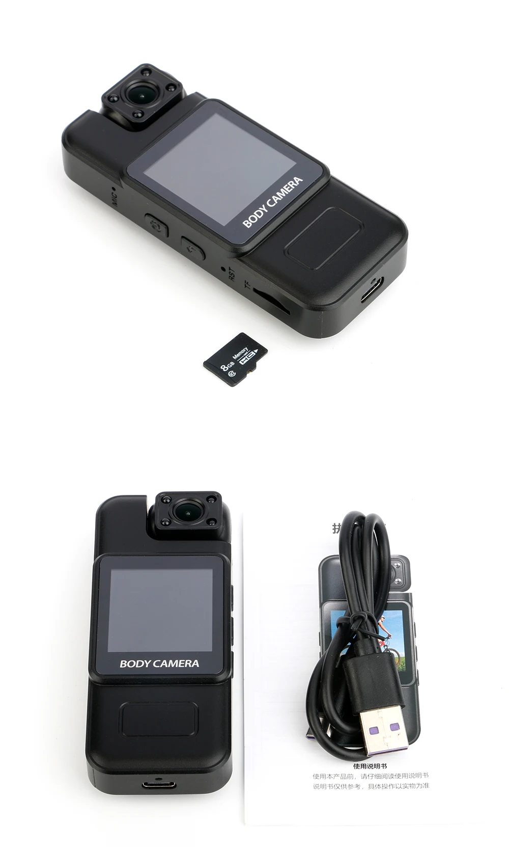 4K HD WiFi Mini Camera Portable Digital Video Recorder Color Screen Wearable Camera Night Vision Police Cam Small Bike Camcorder