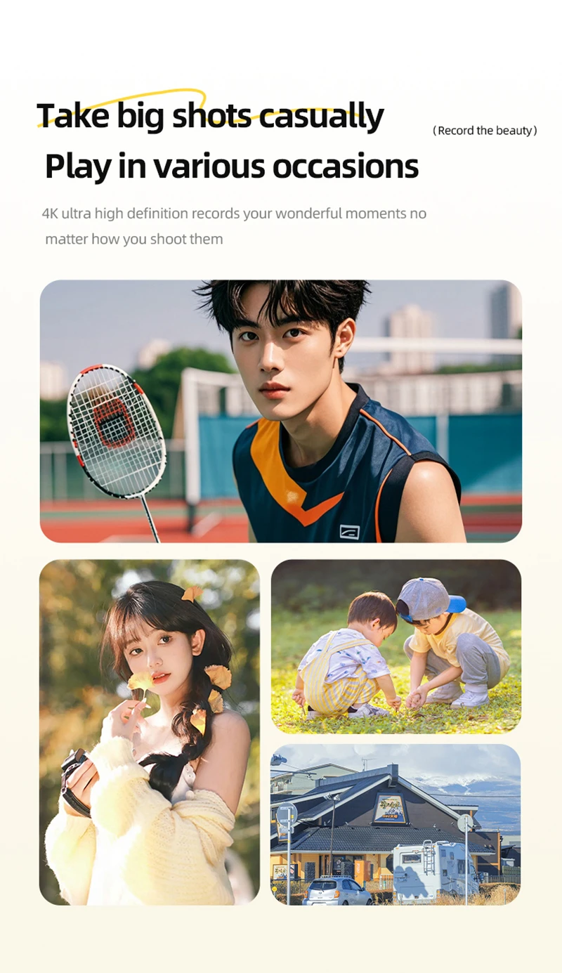 4K Retro CCD Portable Digital Camera Entry-level Camera Dual Camera Flash 50 Million Pixels Auto Focus Intelligent Anti-shakeNew