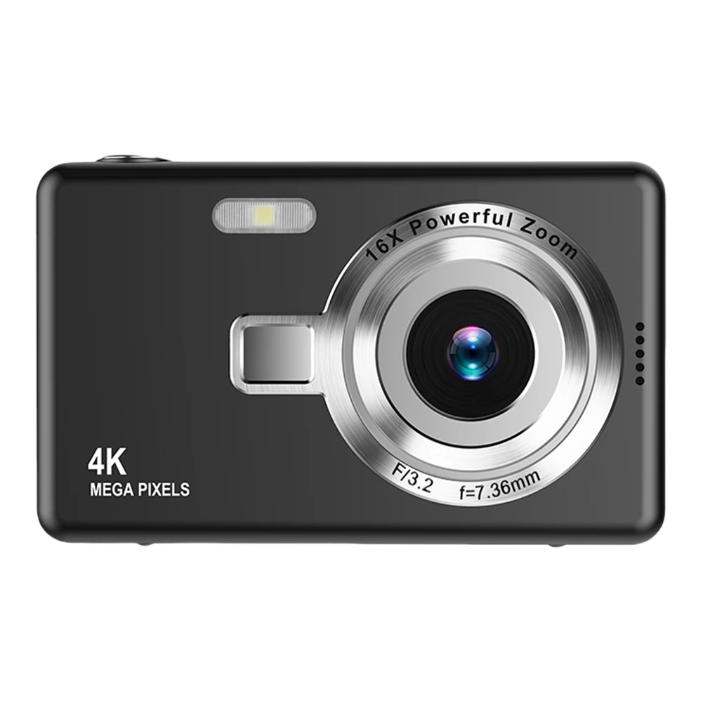 CCD 1080P Digital Camera 96MP Autofocus Vlogging Camera 16X Zoom Video Camcorder 2.4 Inch IPS Screen for Kid Adult Photography