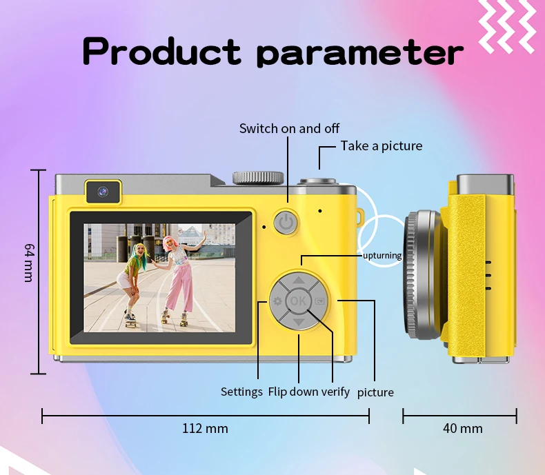 Digital Camera 4K 64MP Photography Camera Video Camcorder Rechargeable Cameras 2.4 inch Screen Camcorder for Kid Adult Beginners Digital Camera 4K 64MP Photography Camera Video Camcorder Rechargeable Cameras 2.4 inch Screen Camcorder for Kid Adult Beginners