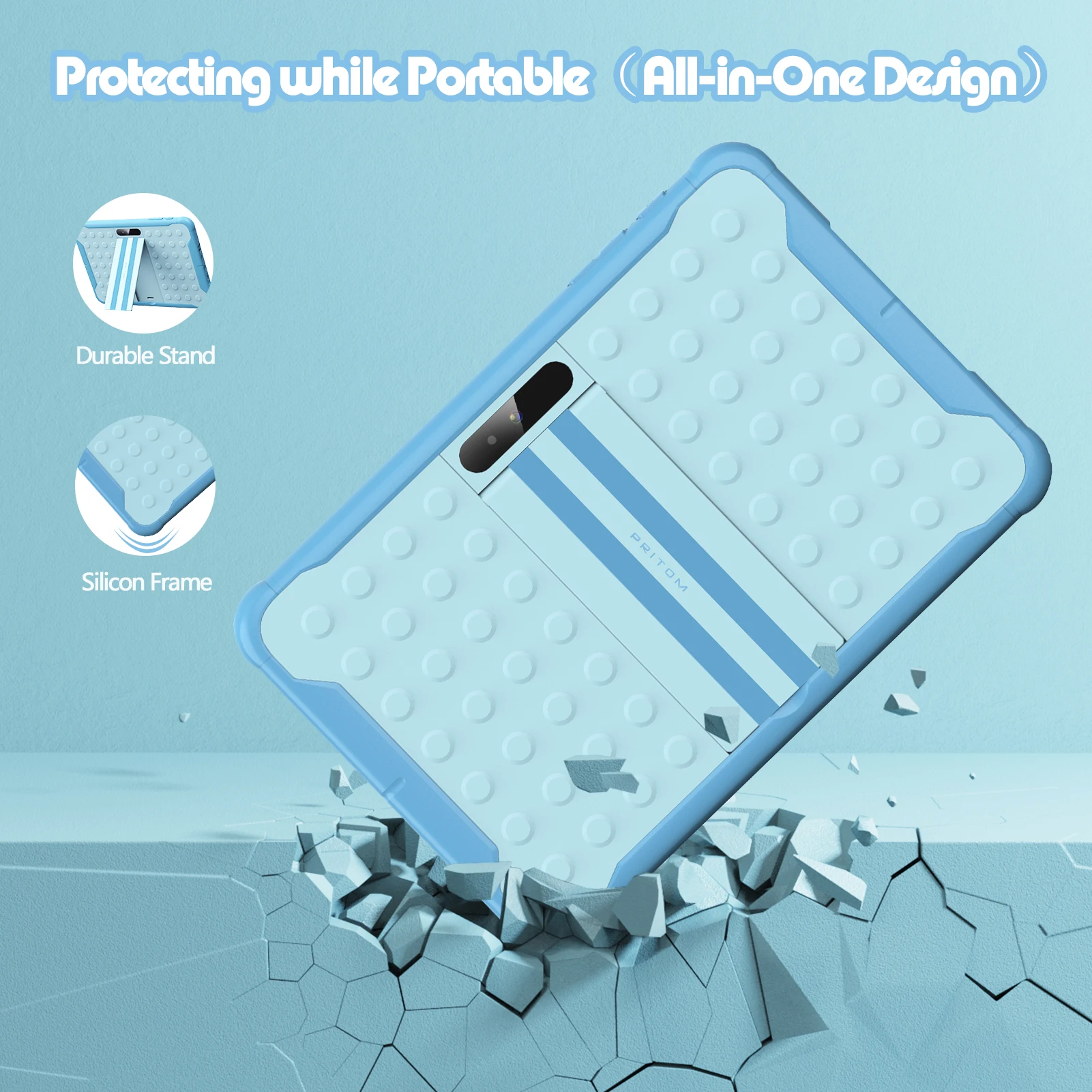 Pritom 10 Inch Kids Tablet Android 13 Go WIFI Quad Core Processor 2GB RAM 64GB ROM YouTube with Case Pritom 10 Inch Kids Tablet Android 13 Go WIFI Quad Core Processor 2GB RAM 64GB ROM YouTube with Case