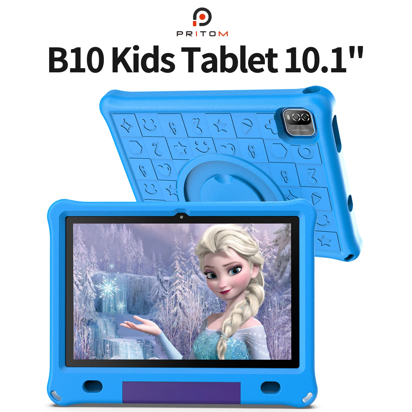 Pritom 10.1 Inch Kids Tablet Android 12 WIFI 6 Quad Core Processor 3GB RAM 64GB ROM YouTube with EVA Protective Case Pritom 10.1 Inch Kids Tablet Android 12 WIFI 6 Quad Core Processor 3GB RAM 64GB ROM YouTube with EVA Protective Case