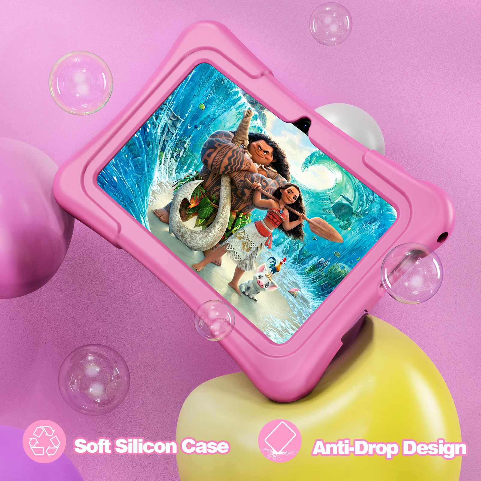 PRITOM Tablet for Kids 7 Inch Android 11 32 GB WiFi Bluetooth Dual Camera Educational Software Installed with Proof Case PRITOM Tablet for Kids 7 Inch Android 11 32 GB WiFi Bluetooth Dual Camera Educational Software Installed with Proof Case