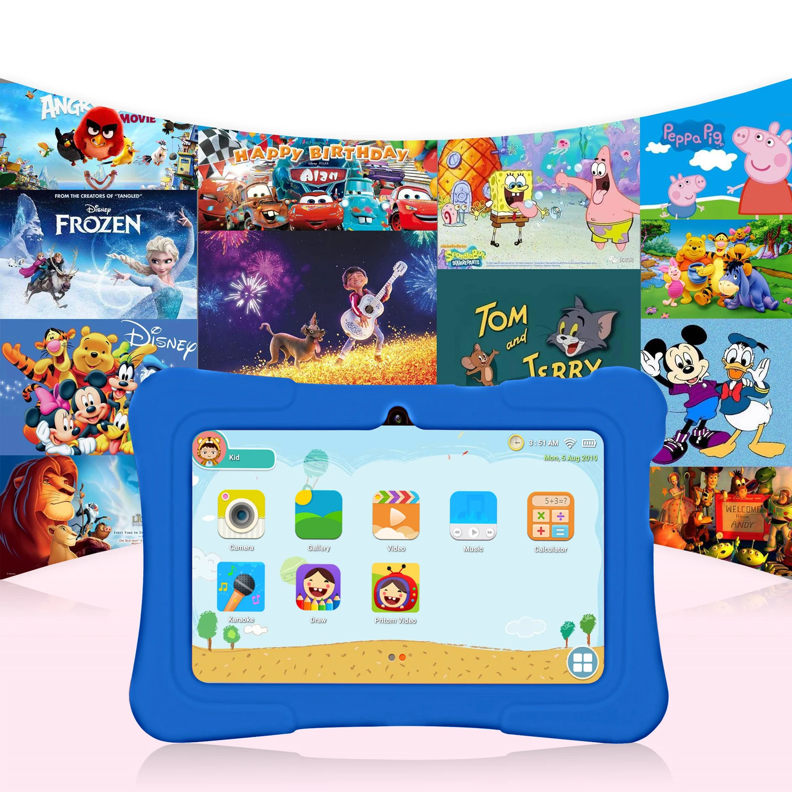 PRITOM 7 Inch Kids Tablet Quad Core Android 10 32GB WiFi Bluetooth Educational Software Installed PRITOM 7 Inch Kids Tablet Quad Core Android 10 32GB WiFi Bluetooth Educational Software Installed