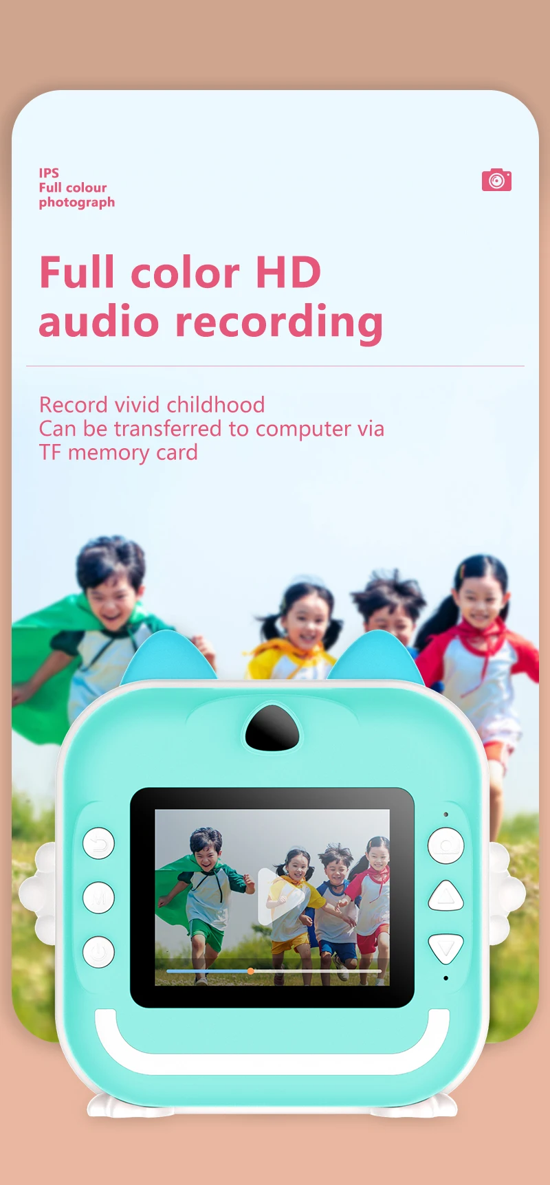 Mini Children Digital Camera For Photography Instant Print Photo Kids Camera Thermal Paper Printer Video Educational Toys Gift Mini Children Digital Camera For Photography Instant Print Photo Kids Camera Thermal Paper Printer Video Educational Toys Gift