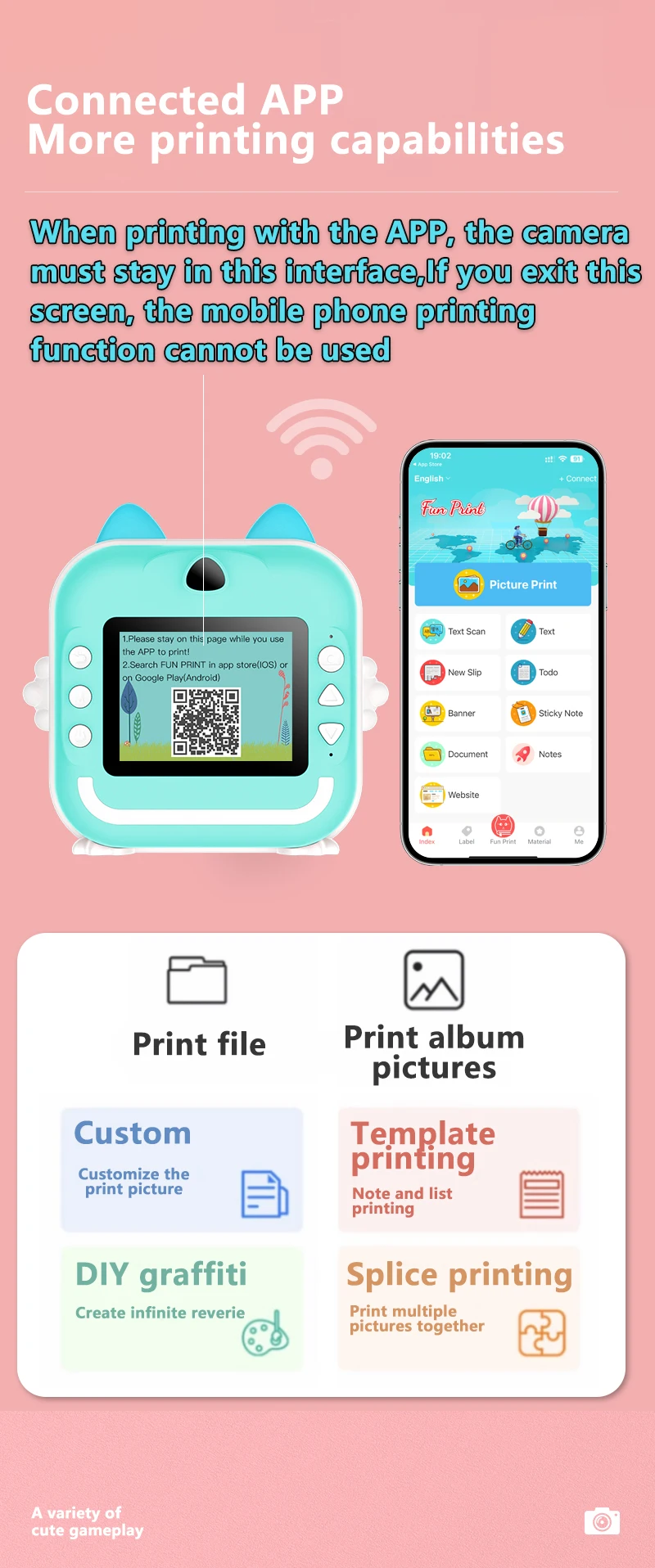 Mini Children Digital Camera For Photography Instant Print Photo Kids Camera Thermal Paper Printer Video Educational Toys Gift Mini Children Digital Camera For Photography Instant Print Photo Kids Camera Thermal Paper Printer Video Educational Toys Gift