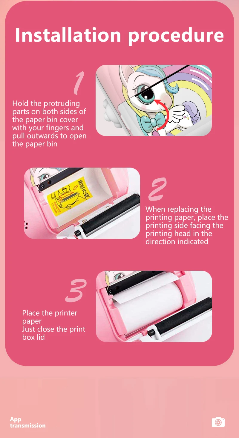 Mini Children Digital Camera For Photography Instant Print Photo Kids Camera Thermal Paper Printer Video Educational Toys Gift Mini Children Digital Camera For Photography Instant Print Photo Kids Camera Thermal Paper Printer Video Educational Toys Gift