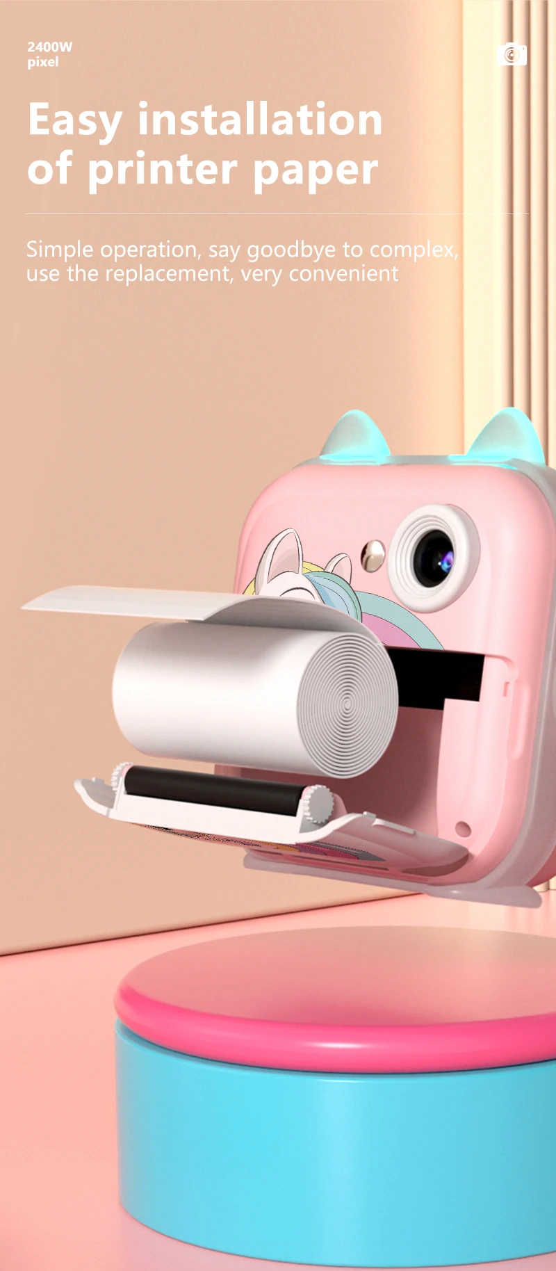 Mini Children Digital Camera For Photography Instant Print Photo Kids Camera Thermal Paper Printer Video Educational Toys Gift Mini Children Digital Camera For Photography Instant Print Photo Kids Camera Thermal Paper Printer Video Educational Toys Gift