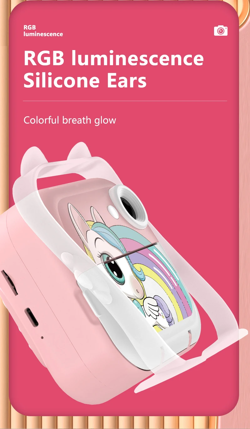 Mini Children Digital Camera For Photography Instant Print Photo Kids Camera Thermal Paper Printer Video Educational Toys Gift Mini Children Digital Camera For Photography Instant Print Photo Kids Camera Thermal Paper Printer Video Educational Toys Gift