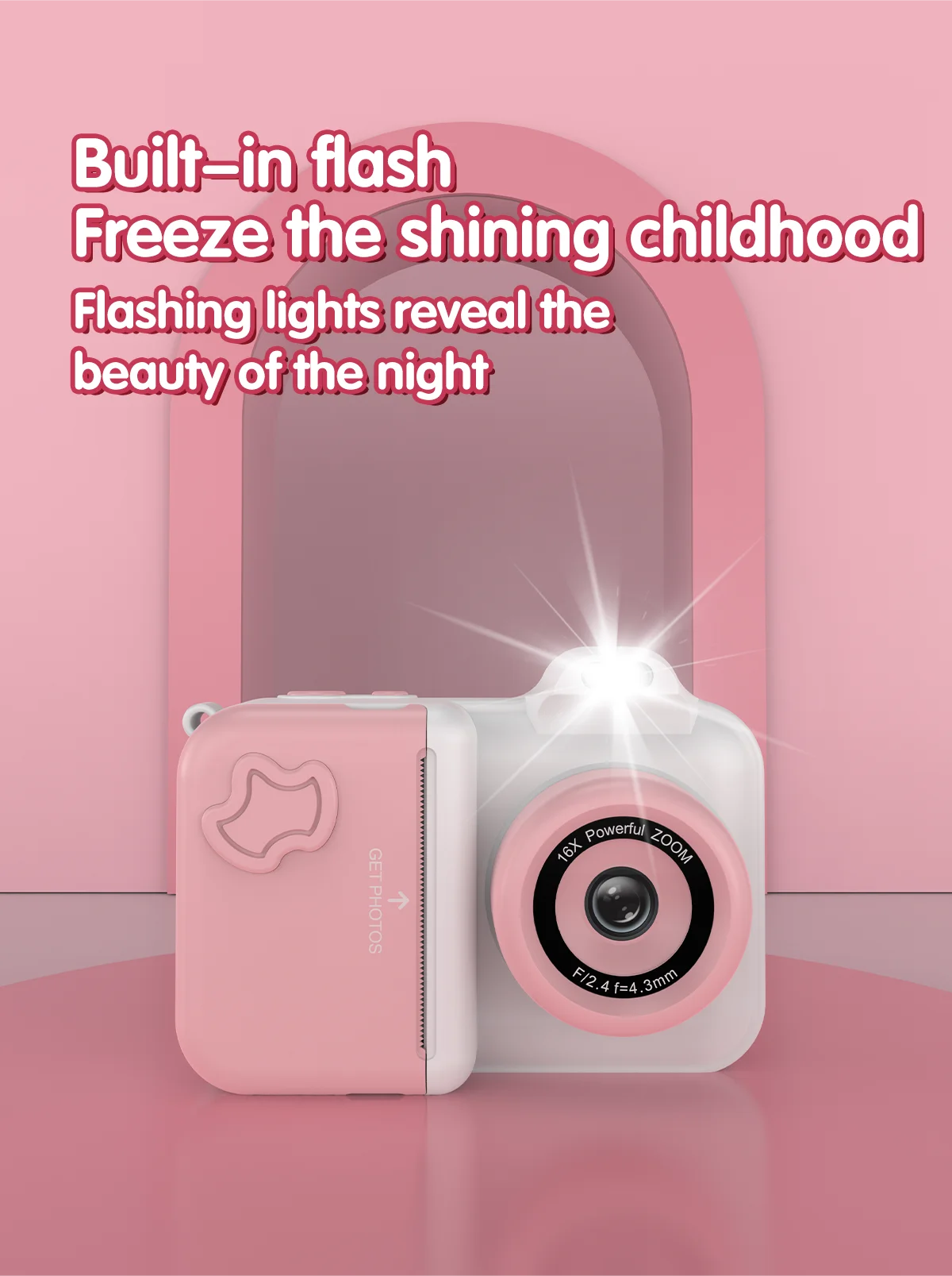 Kids Instant Print Camera Mini Digital Photo Camera Photograph Video Record Camera Toys Birthday Gifts For Children Kids Instant Print Camera Mini Digital Photo Camera Photograph Video Record Camera Toys Birthday Gifts For Children