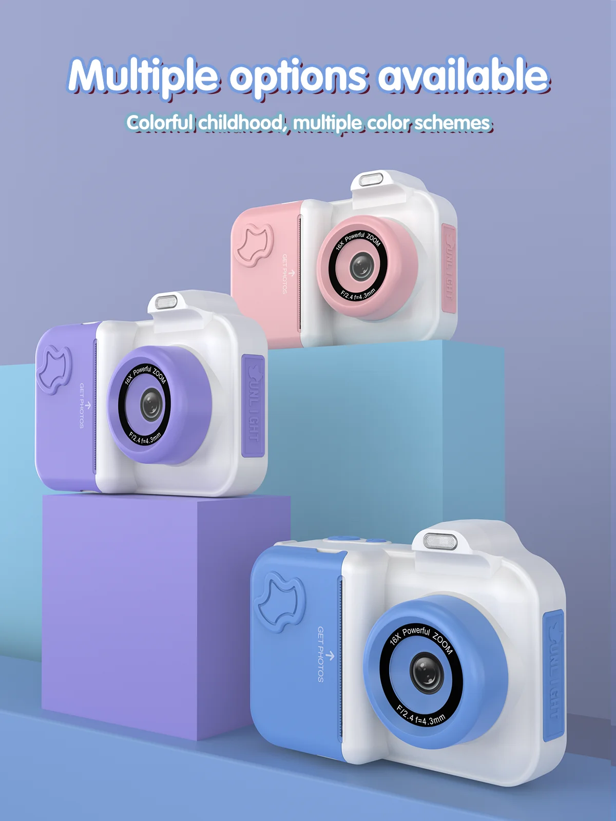 Kids Instant Print Camera Mini Digital Photo Camera Photograph Video Record Camera Toys Birthday Gifts For Children Kids Instant Print Camera Mini Digital Photo Camera Photograph Video Record Camera Toys Birthday Gifts For Children