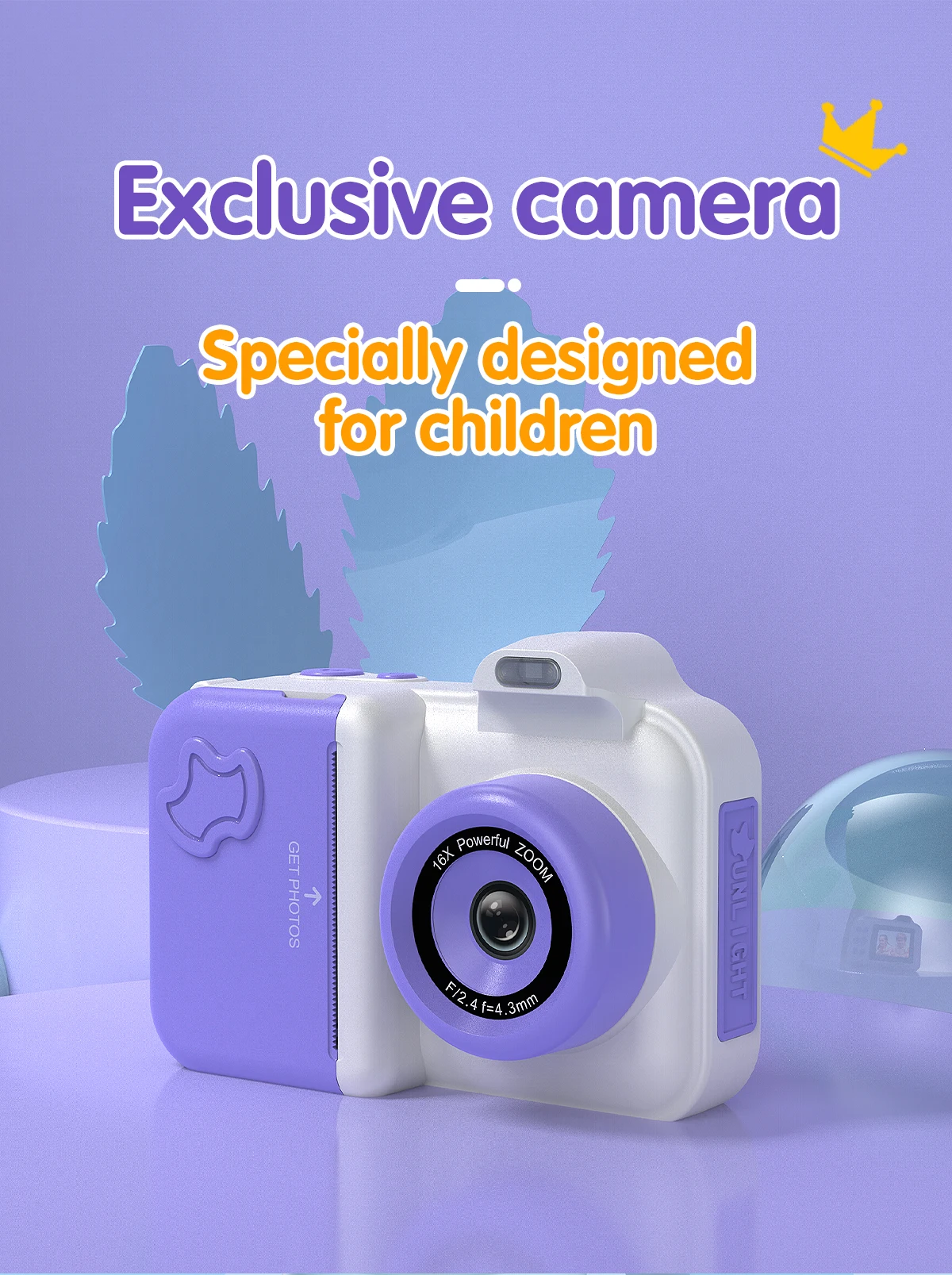 Kids Instant Print Camera Mini Digital Photo Camera Photograph Video Record Camera Toys Birthday Gifts For Children Kids Instant Print Camera Mini Digital Photo Camera Photograph Video Record Camera Toys Birthday Gifts For Children