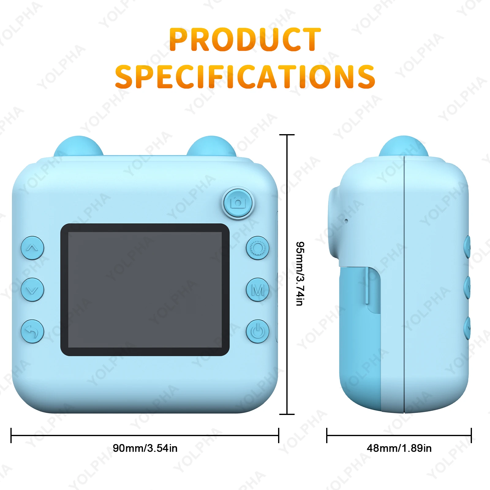 Kids Camera Instant Print, HD Instant Print Camera for Kids, Selfie Digital Camera for Kids Boys& Girls Ideal Kids Toys Gifts