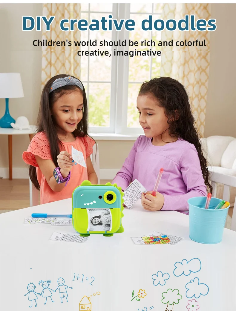 Digital Children Camera For Photography Instant Print Photo Kids Camera Mini Thermal Printer Video Educational Toys Gift Digital Children Camera For Photography Instant Print Photo Kids Camera Mini Thermal Printer Video Educational Toys Gift