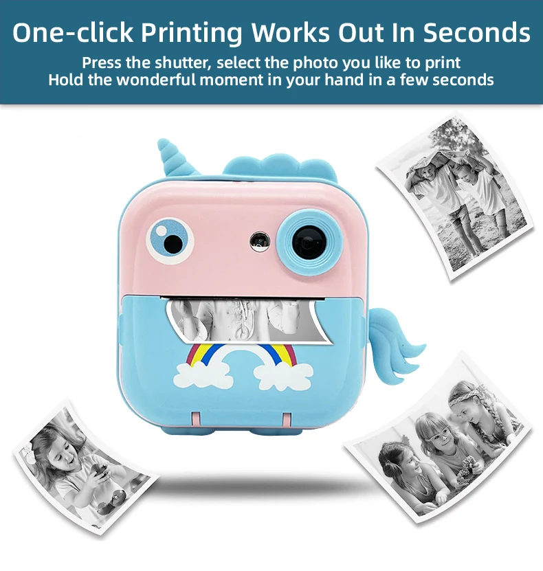 Digital Children Camera For Photography Instant Print Photo Kids Camera Mini Thermal Printer Video Educational Toys Gift Digital Children Camera For Photography Instant Print Photo Kids Camera Mini Thermal Printer Video Educational Toys Gift