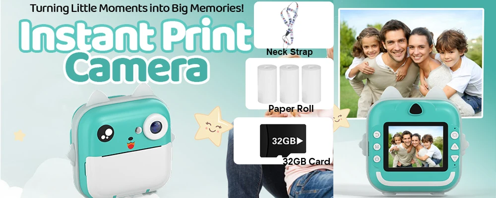 Digital Children Camera For Photography Instant Print Photo Kids Camera Mini Thermal Printer Video Educational Toys Gift Digital Children Camera For Photography Instant Print Photo Kids Camera Mini Thermal Printer Video Educational Toys Gift