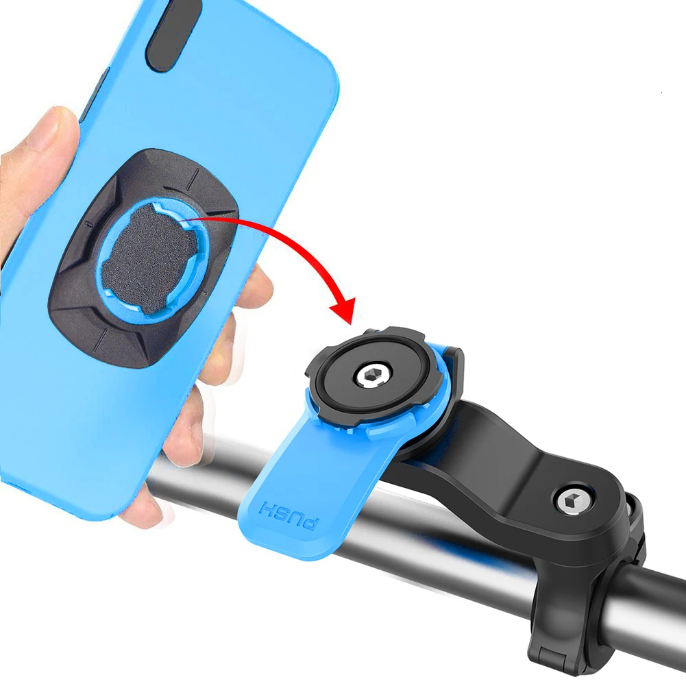 Motorcycle Bike Phone Holder QUAD LOCK Shock Absorber Phone Bracket Vibration Damper Self Lock Anti-shake MTB Handlebar Holder