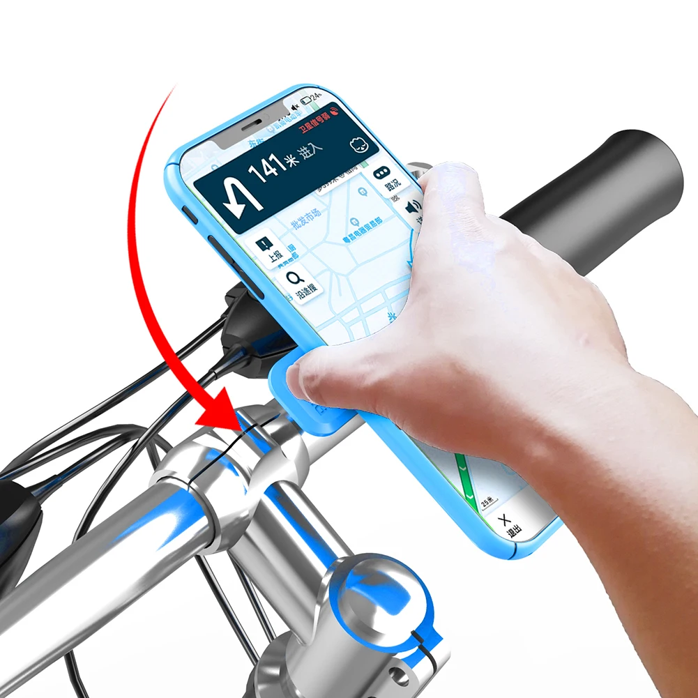 Motorcycle Bike Phone Holder QUAD LOCK Shock Absorber Phone Bracket Vibration Damper Self Lock Anti-shake MTB Handlebar Holder