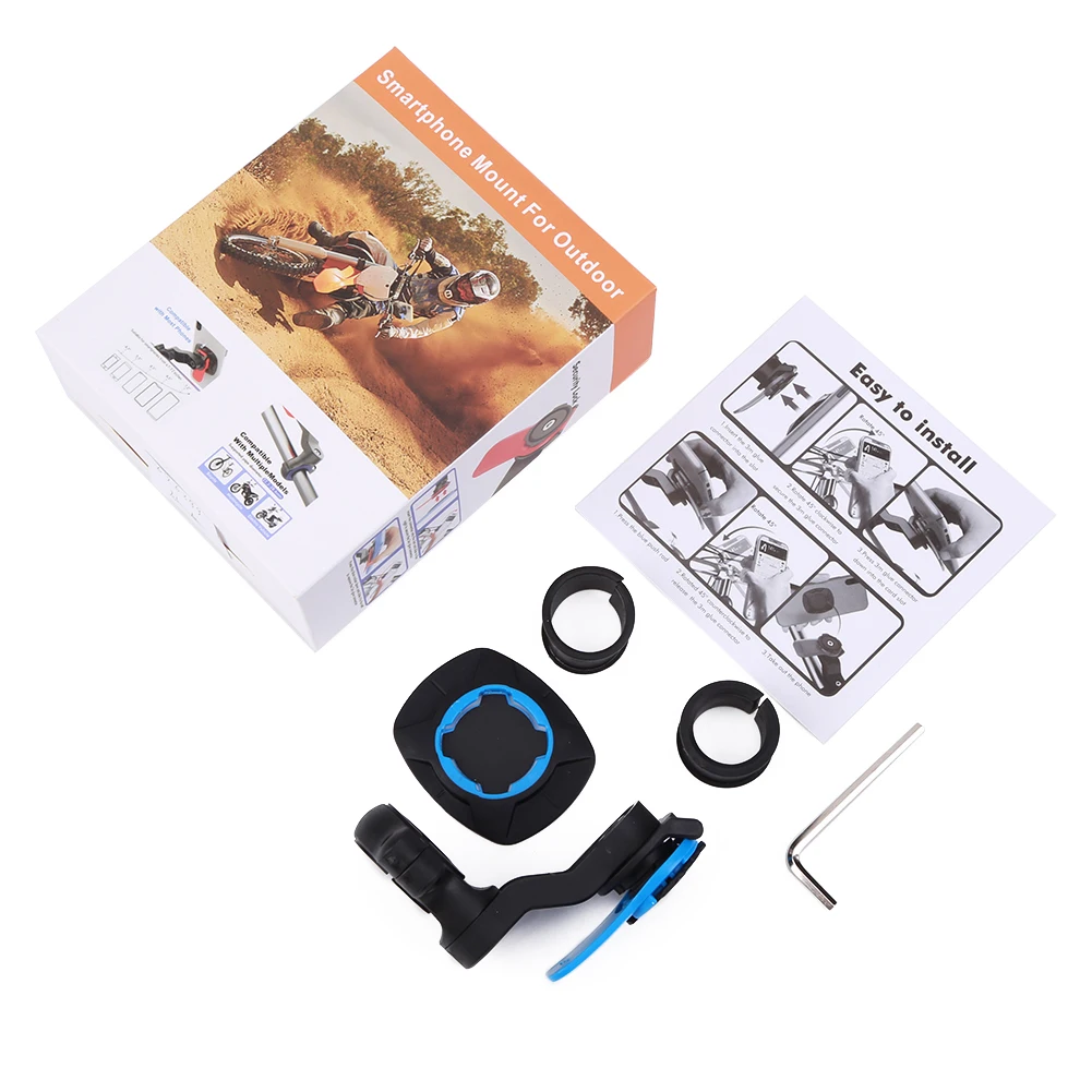 Motorcycle Bike Phone Holder QUAD LOCK Shock Absorber Phone Bracket Vibration Damper Self Lock Anti-shake MTB Handlebar Holder