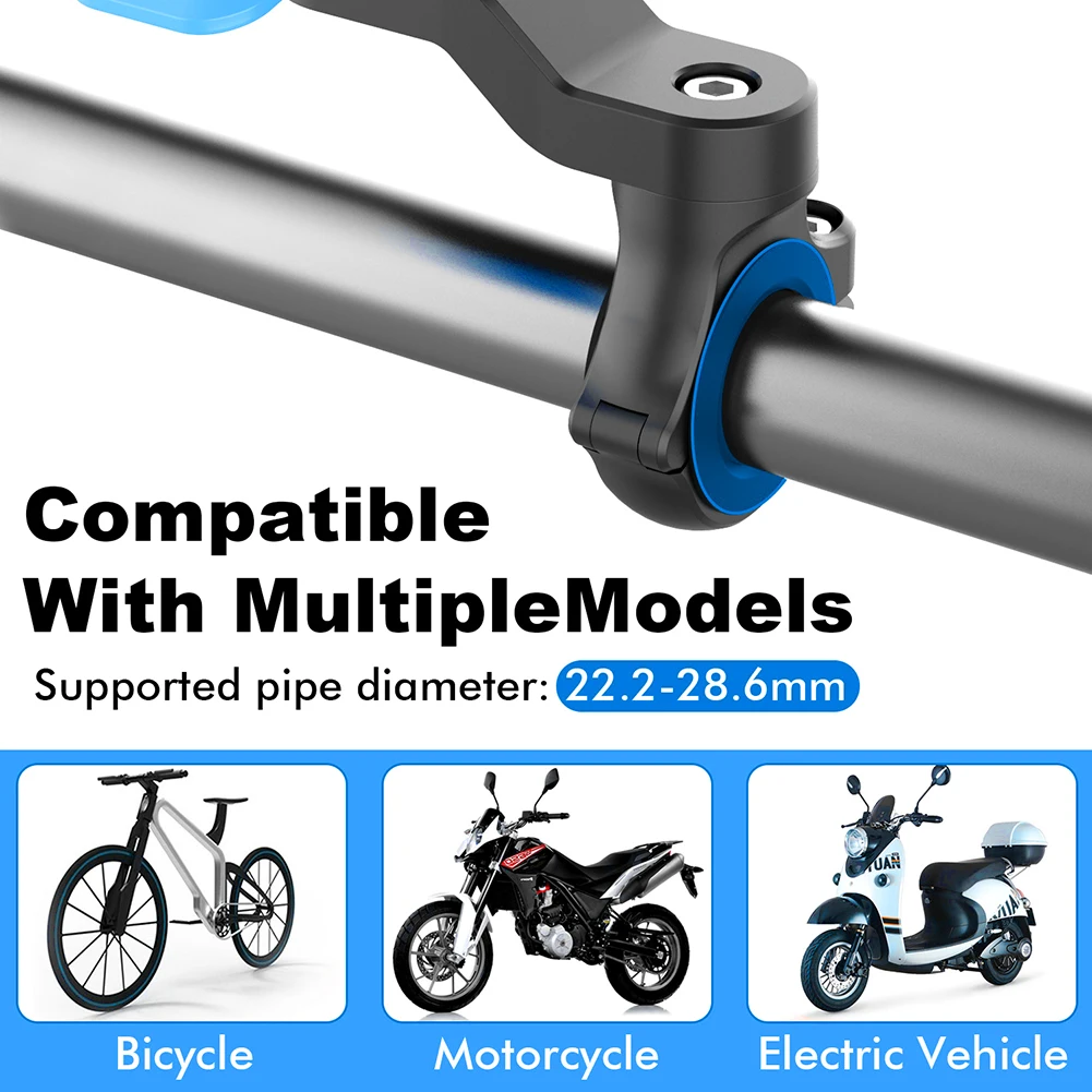 Motorcycle Bike Phone Holder QUAD LOCK Shock Absorber Phone Bracket Vibration Damper Self Lock Anti-shake MTB Handlebar Holder