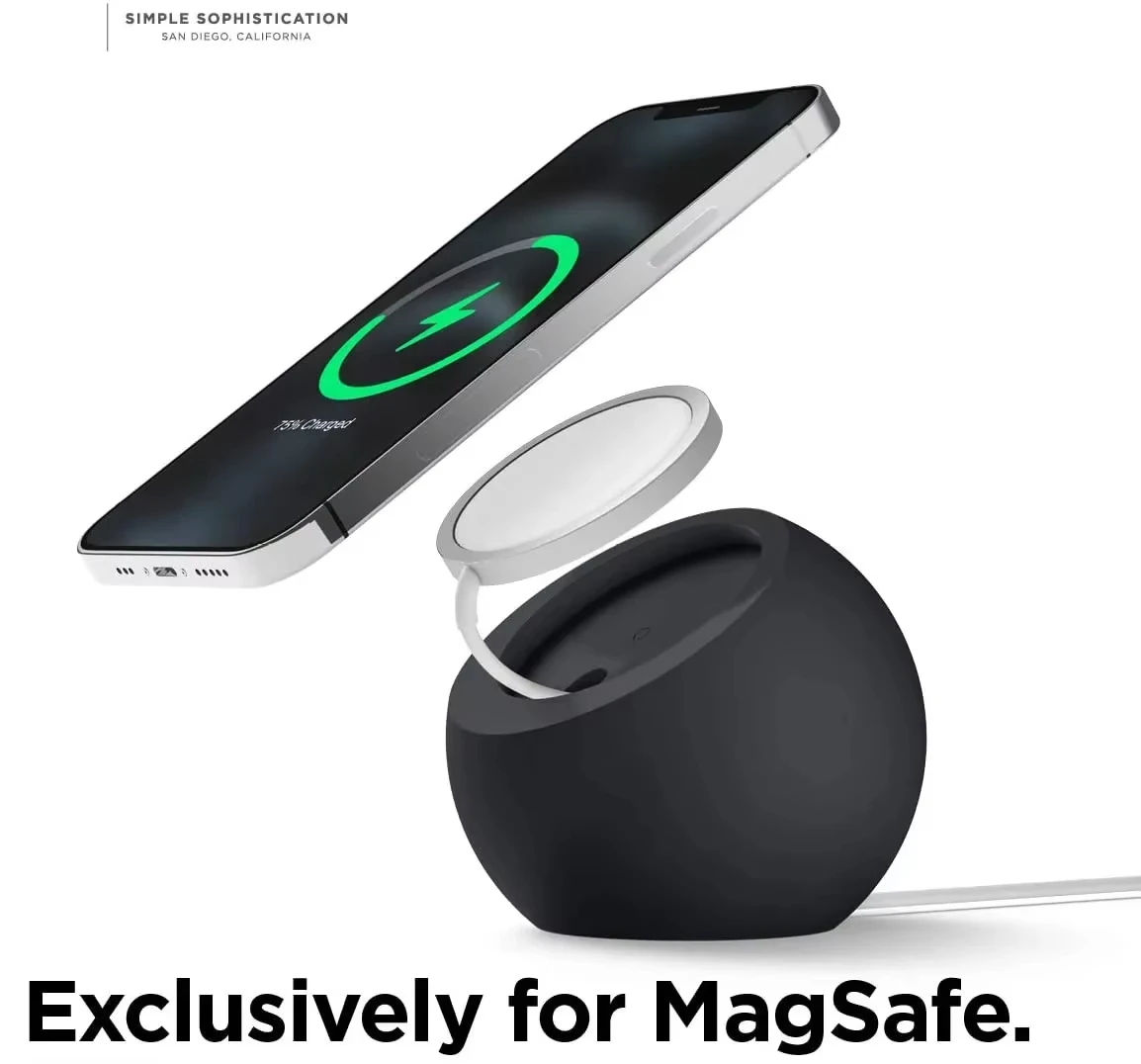 For Magsafe Stand for Apple Mobile Phone Magnetic Wireless Charging Stand Desktop Round Charging Base Silicone