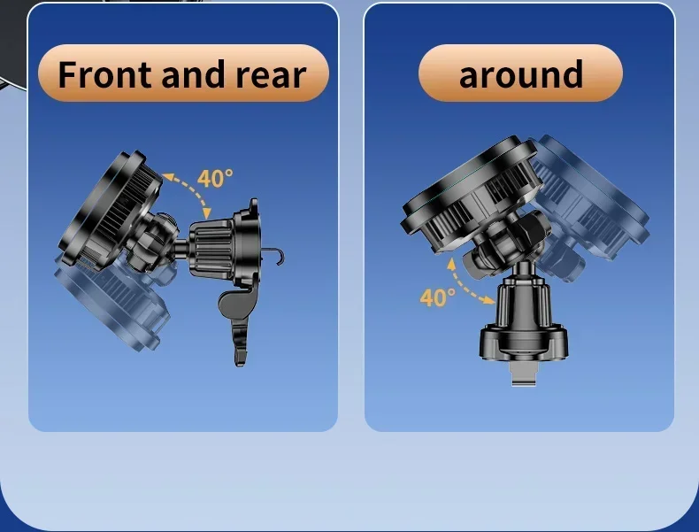 Ice Cooling Magnetic Wireless Car Charger Fast Charging Station for iPhone 16 15 14 13 12 Pro Max MacSafe Car Phone Holder Stand