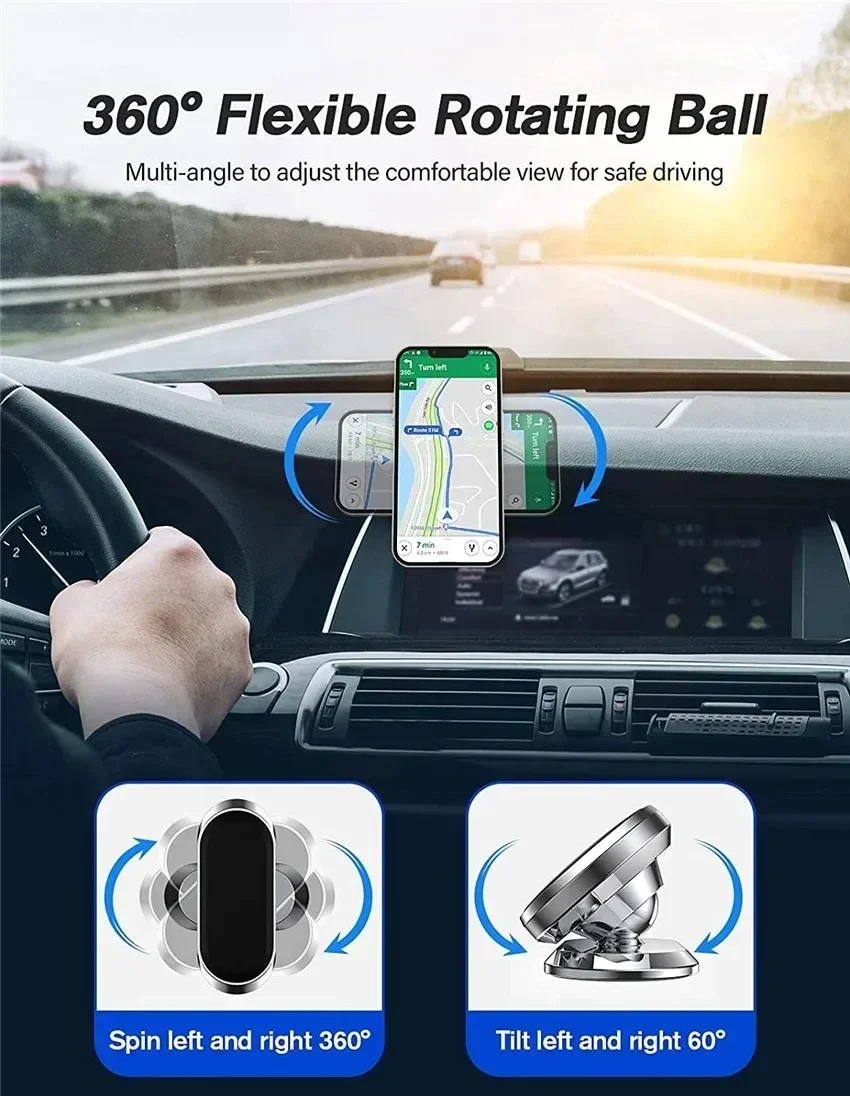Strong Magnetic Cell Phone Holder Air Vent Magnet Mount GPS Support in Car For iPhone Xiaomi Smartphone Accessories Mobile Stand