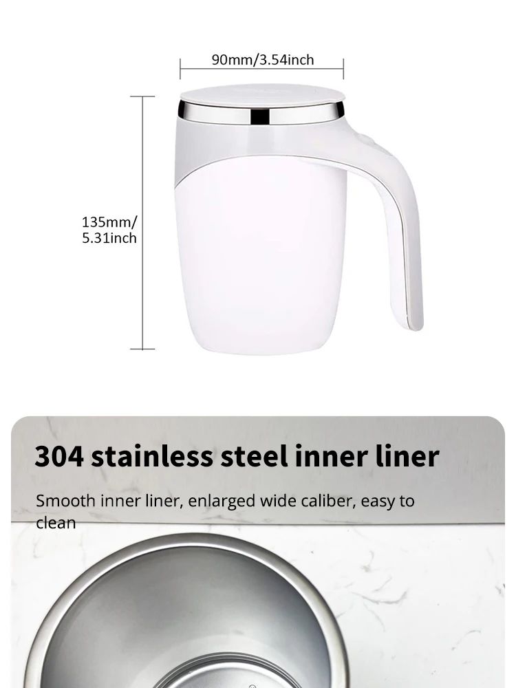 Automatic Stirring Cup Mug Rechargeable Portable Coffee Electric Stirring Stainless Steel Rotating Magnetic Home Drinking Tools Automatic Stirring Cup Mug Rechargeable Portable Coffee Electric Stirring Stainless Steel Rotating Magnetic Home Drinking Tools