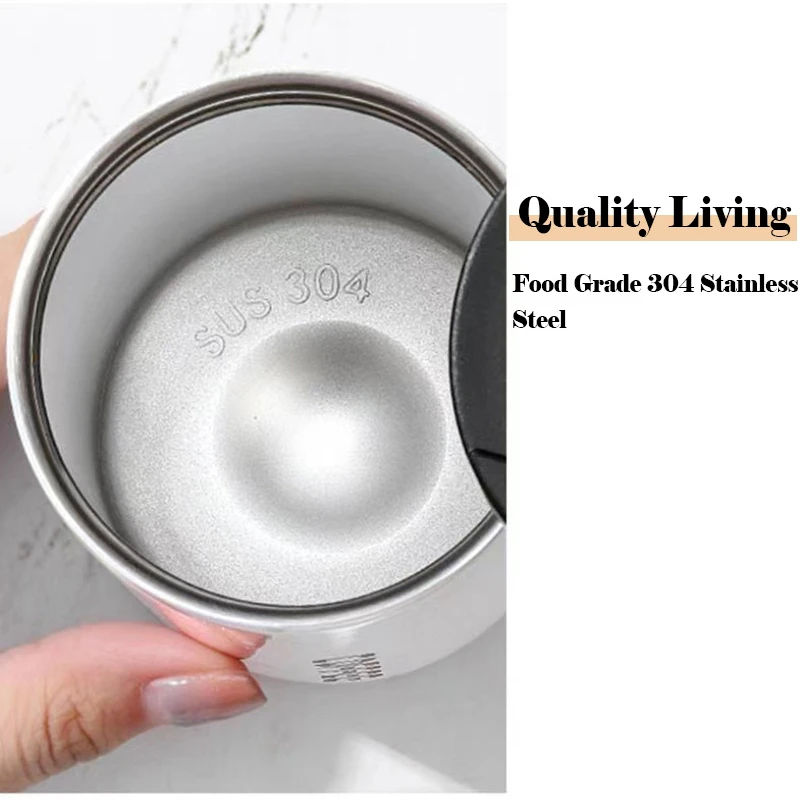 400ml Stainless Steel Thermal Coffee Mug 304 Thermos Mug Leak Proof Portable Travel Thermal Cup Water Bottle Christmas Gifts
