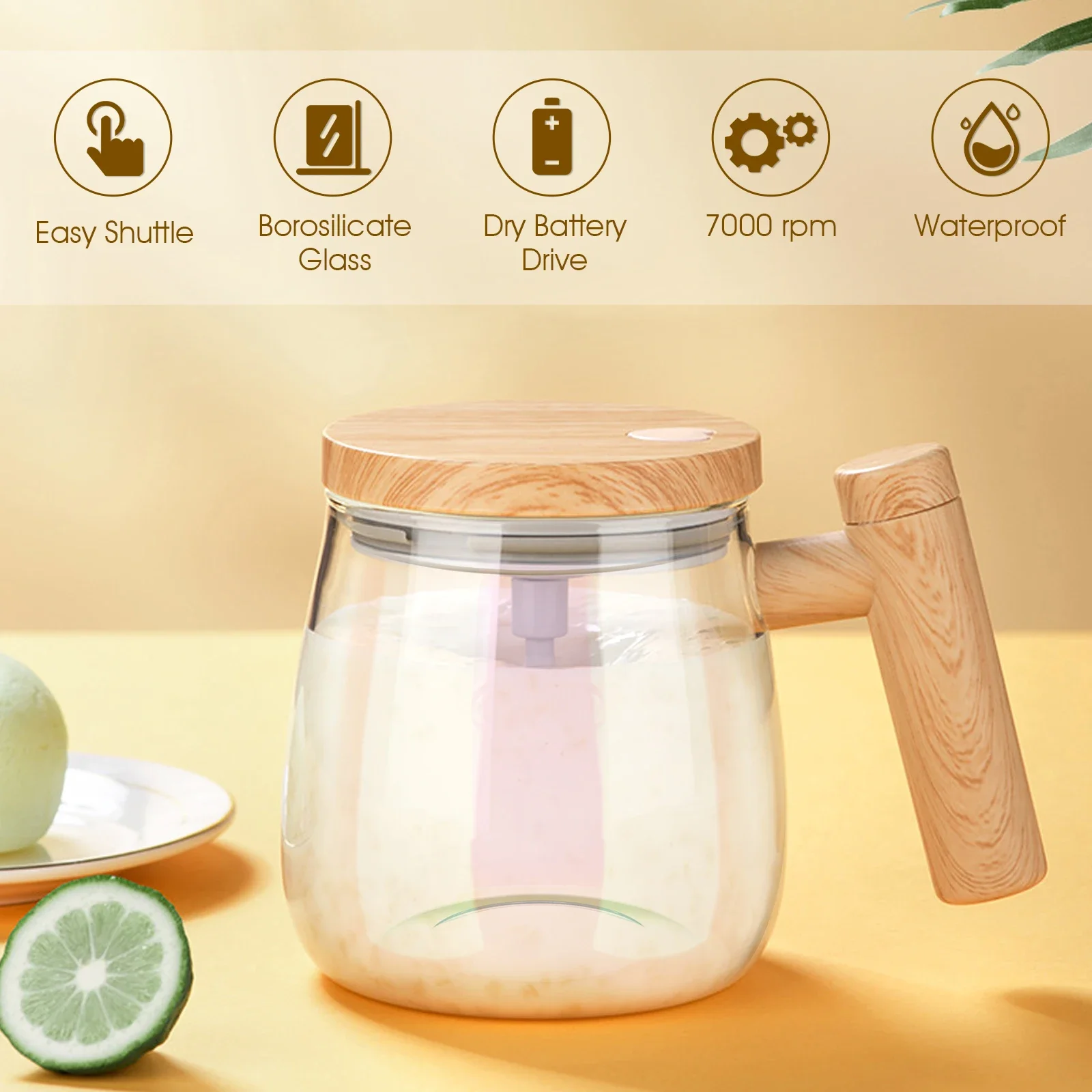 400ML Self Stirring Mug 7000RPM Electric High Speed Mixing Mug With Waterproof Automatic Mix Cup for Coffee Milk Protein Powder 400ML Self Stirring Mug 7000RPM Electric High Speed Mixing Mug With Waterproof Automatic Mix Cup for Coffee Milk Protein Powder