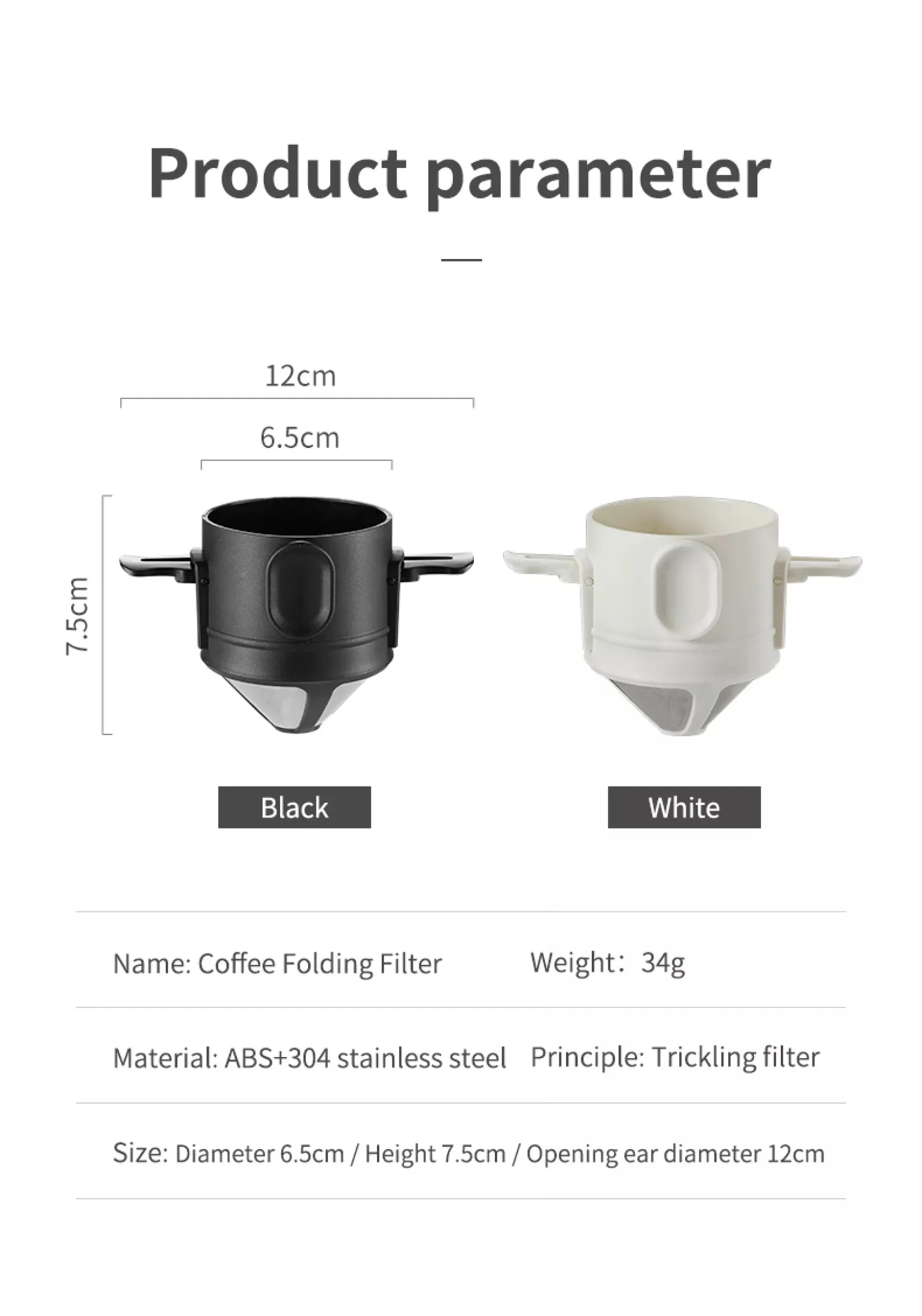 304 Stainless Steel Portable Coffee Filter Drip Coffee Tea Holder Reusable Mug Coffee Dripper Tea Cup Set Coffee Pot Coffeeware