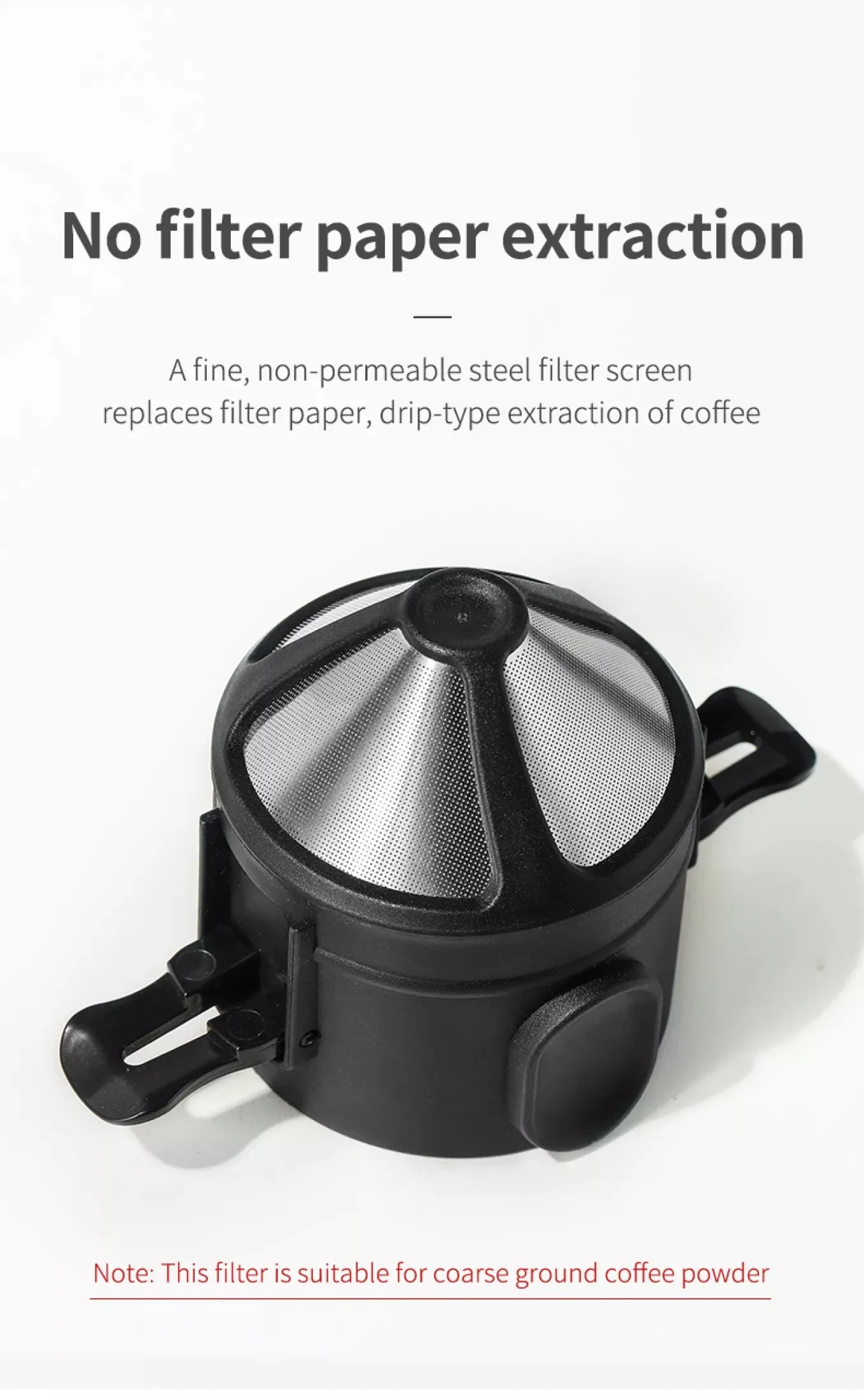 304 Stainless Steel Portable Coffee Filter Drip Coffee Tea Holder Reusable Mug Coffee Dripper Tea Cup Set Coffee Pot Coffeeware
