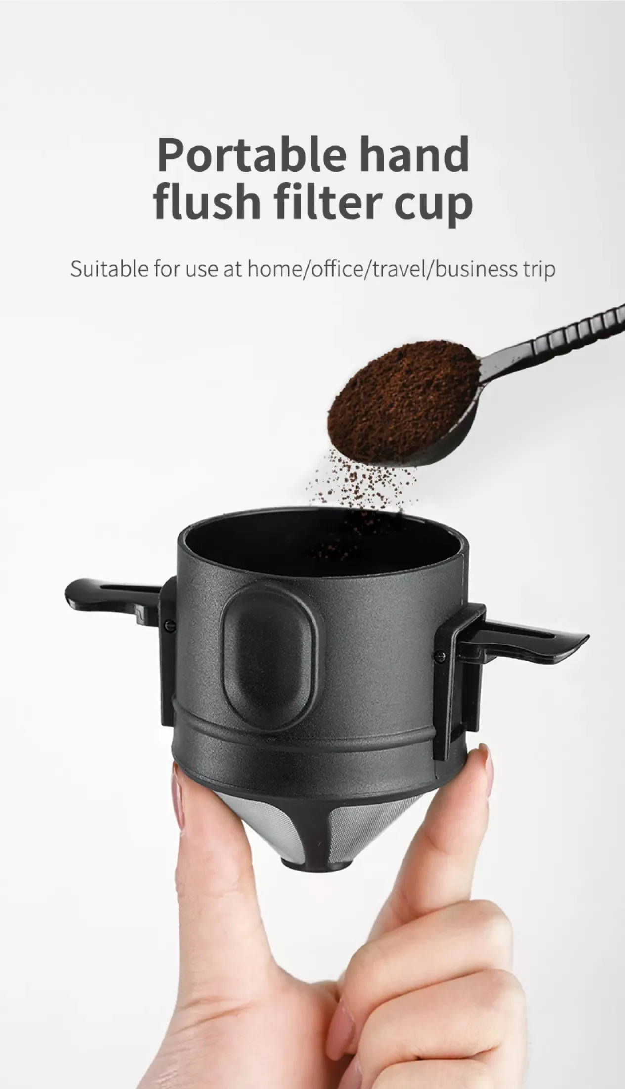 304 Stainless Steel Portable Coffee Filter Drip Coffee Tea Holder Reusable Mug Coffee Dripper Tea Cup Set Coffee Pot Coffeeware