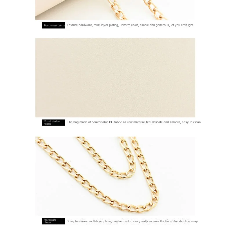 Crossbody women's bag with pendant chain Korean version ins fashion and versatile premium shoulder bag