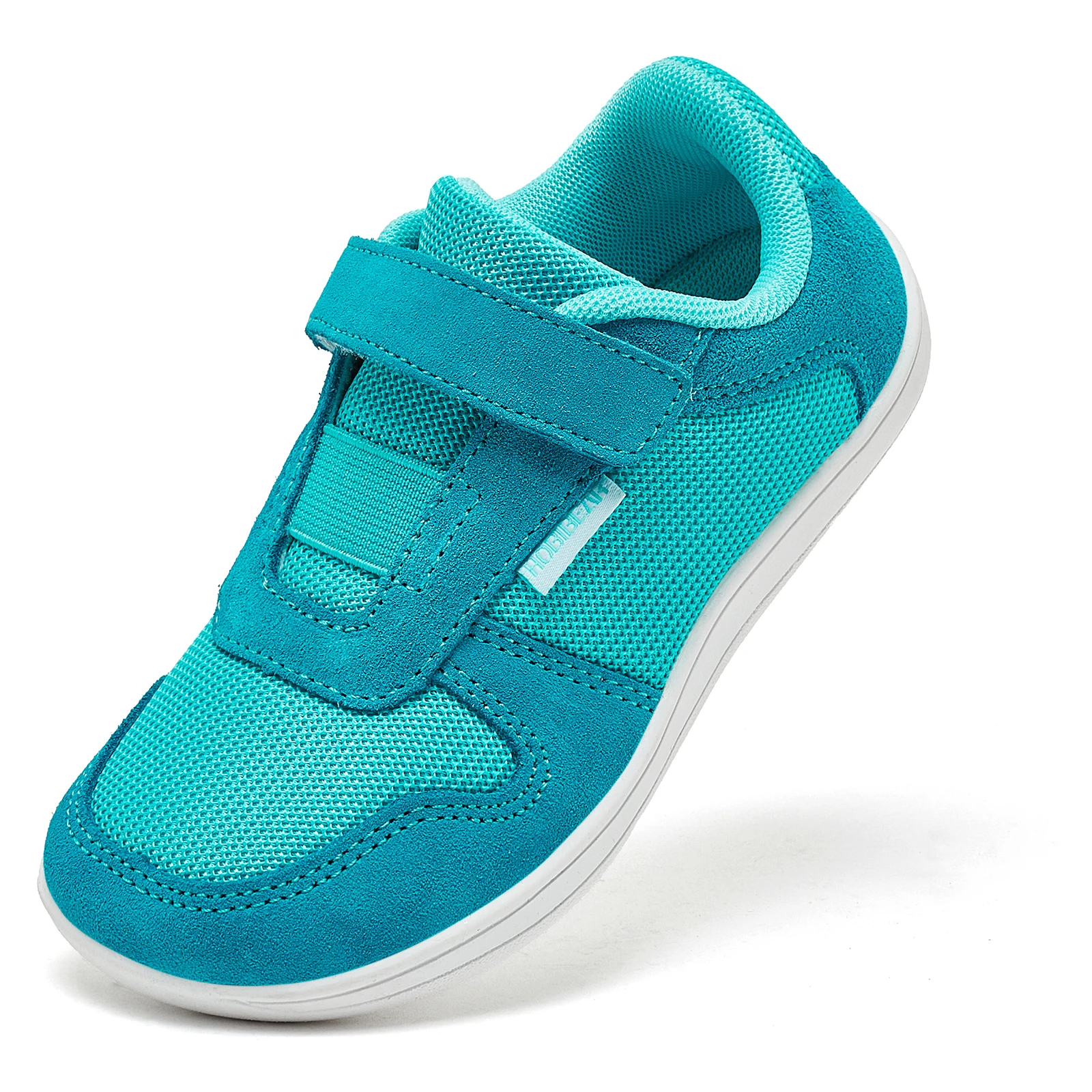 HOBIBEAR Kids Wide Toe Barefoot Shoes Little/Big/Kid Hook Loop Minimalist Sneakers Artificial Leather Mesh Lightweight Shoes HOBIBEAR Kids Wide Toe Barefoot Shoes Little/Big/Kid Hook Loop Minimalist Sneakers Artificial Leather Mesh Lightweight Shoes