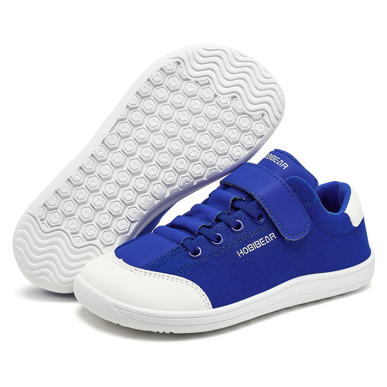 HOBIBEAR Boys Girls Barefoot Shoes Kids Wide Toe Minimalist Sneakers Lightweight Hook Loop Artificial Leather Fabric Shoes HOBIBEAR Boys Girls Barefoot Shoes Kids Wide Toe Minimalist Sneakers Lightweight Hook Loop Artificial Leather Fabric Shoes