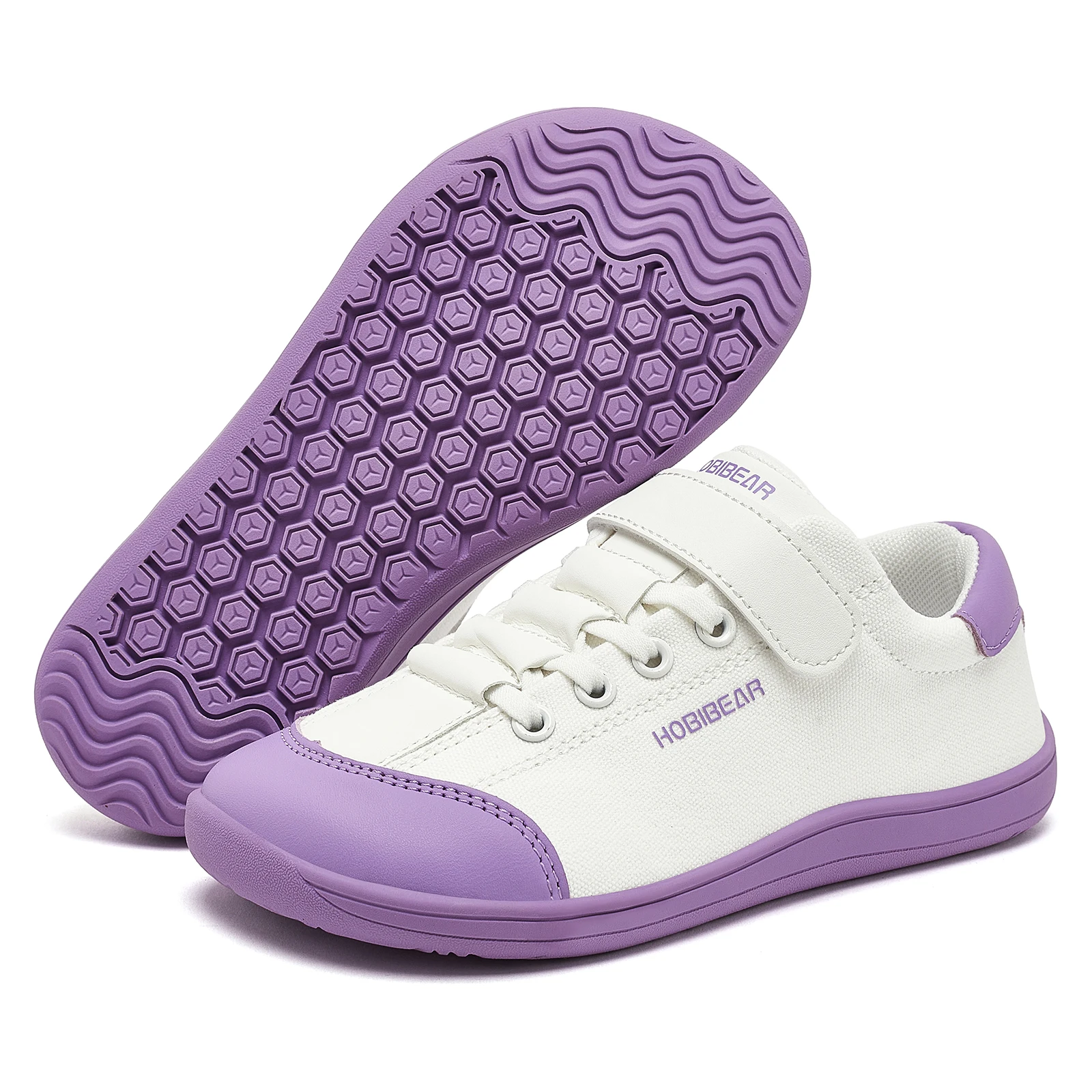 HOBIBEAR Boys Girls Barefoot Shoes Kids Wide Toe Minimalist Sneakers Lightweight Hook Loop Artificial Leather Fabric Shoes HOBIBEAR Boys Girls Barefoot Shoes Kids Wide Toe Minimalist Sneakers Lightweight Hook Loop Artificial Leather Fabric Shoes