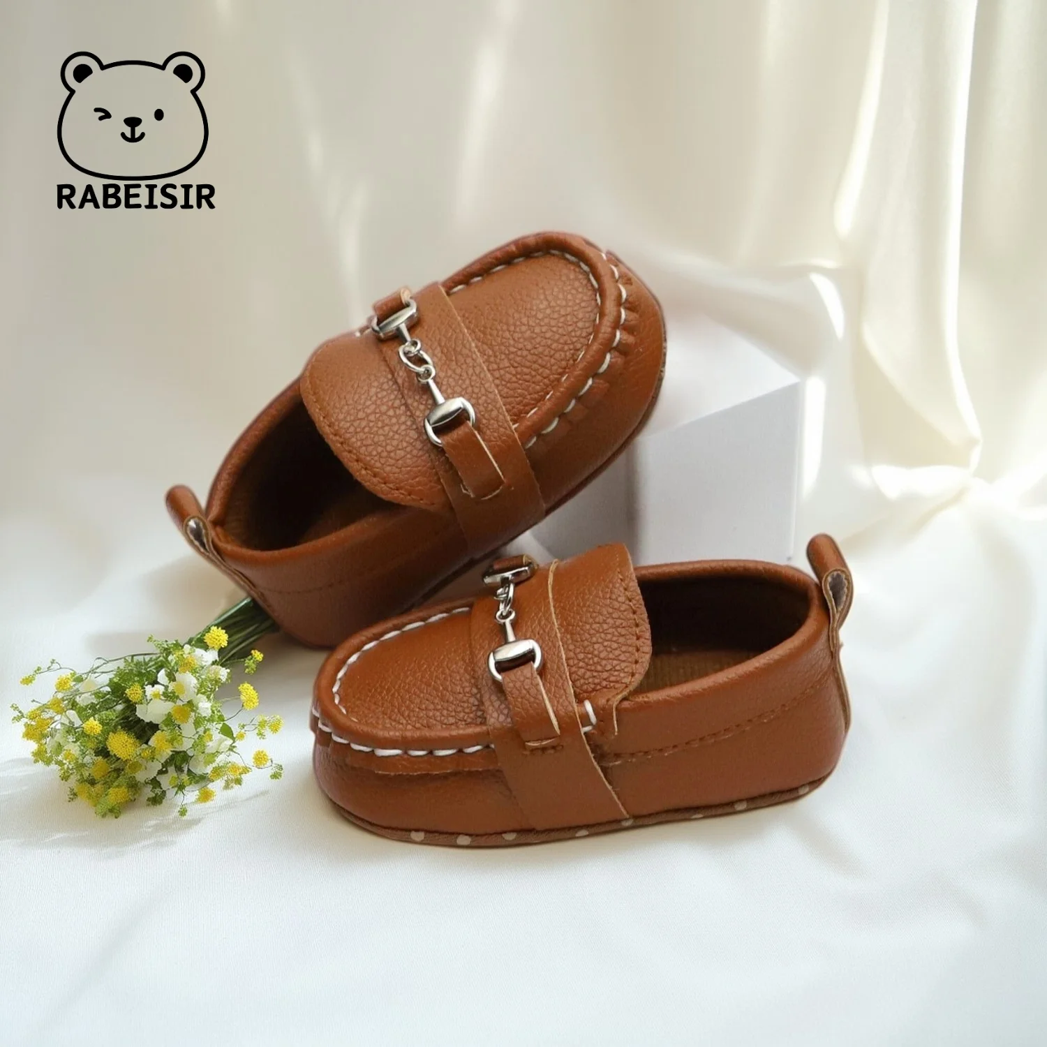 Casual Slip On Low Top Loafer Shoes For Baby Boys, Lightweight Comfortable Non Slip Flat Shoes For Indoor Outdoor Walking, Sprin